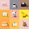 3D Cute Animal Zoo Accessori per cuffie Custodia Custodie protettive in silicone per Airpods 1 2 Pro Pro2 Auricolare Cover completa per il corpo