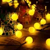 Remsor Solar LED-ljussträng Fairy Lights Garland RGB Remote Control Plug-In Small Bulb Outdoor Decoration Holiday