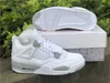 2022 Authentic 4 White Oreo 4S Tech Gray Black Fire Red Shoes Men Outdoor Sports Sneakers CT8527 -100 with Original Box US7 -13