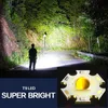 80000LM T9 LED Flashlight Tactical Flashlight Waterproof Torch USB Rechargeable Flashlights Hand Light with Battery Camping