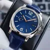 Relógio Swiss Made Panerai Sports Relógios PANERAISS Totalmente Automático Mecânico Masculino Natação Safira Couro Impermeável Relógios de Pulso Inoxidável WN-RJ1N