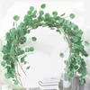 Faux Floral Greenery Artificial Eucalyptus krans die Eucalyptus wijnstokken groent voor bruidstuindecoratie J220906