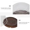 Cadeau cadeau 100pcs conteneur de gâteau avec couvercle de dôme transparent 5 pouces transporteurs boîtes rondes à emporter fournitures d'emballage pour le transport