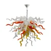 Indoor Decoratie Hanglampen Plafond Kroonluchters voor Hotel Woonkamer Multi-color Handgeblazen Glazen Kroonluchter Verlichting LR1482