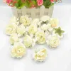 Faux Floral Greenery 5 PCsparty Artificial Flower 5cm Silk Rose Flower Head Wedding Party Dom Dekoracja DZIECKA WIEKT Rzutek Fałszywy kwiat J220906