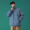 Hommes vers le bas Parkas hiver hommes Parka manteau coupe-vent mode Streetwear veste épaissir Style coréen couleur unie pardessus lâche vestes 220914