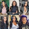 180% Human Hair Wigs HD Transparent Lace Front Body Wave 30 Inch Remy Brazilian Wig 4x4 Closure