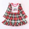 Girl's Dresses Girlymax Christmas 2 Colors Baby Girls Gingham Plaid Truck Dress Kids Clothing Ruffles Boutique 0913