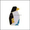 Штифты броши оригами сплайсинг брошь кроличьи килот пингвин эмалевые контакты металлические штифты Знаки ювелирные изделия 594 H1 Drop Delivery 2021 Dhsel dhcme