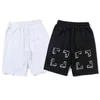 Calça shorts designer de moda de verão de verão calças esportivas casuais soltas flechas impressas listras reflexivas ginásios pretos calças de moletom BRTQ