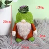 Succulent Gnomes Green Plants Tiered Tray Decoration Plush Tomte Doll Decor Cacti Nordic Dwarf Garden Gifts XBJK2209