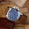 Relógio de pulso de luxo à prova d'água relógios designer relógio masculino moda pulseira de couro multifuncional para homens o11h weng