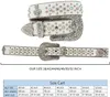 Cinturones de correa de lujo Cinturones Hombres Mujeres Rhinestones Cinturón para Jean Western Cowbir Vaquero Cristal Pin de pan de paneles Fashion Beld Diamond Belt 220914