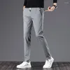 メンズパンツ2022男子ズボンスプリンググリーンソリッドカラーファッションコットンポケットアップリックフルレングスカジュアルワークパンタロン