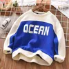 Pullover Boys Cotton Sweaters Spring och Autumn Winter Bottomed Leisure Foreign Style Coats Children's Tops 0913