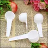 Spoons 10Ml 5G Food Grade Reusable Plastic Measuring Spoon Coffee Teaspoon Milk Powder Mtifunctional Kitchen Spoons Drop Delivery 202 Dhh6N