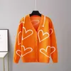 2022 Fall and Winter Women Sweater Love Short Cardigan Jacket Modna projektantka