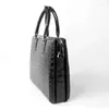 Briefcases Genuine Crocodile Leather Men Business Laptop Bag In Code Locker Key 2022 Belly Skin Briefcase