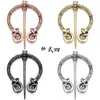 Brooches 2022 Retro Viking Brooch Collection Twists Knotted Fibula Cloak Pin Penannular Shawl Style Pins