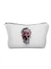 Cosmetic Bags Halloween Bag Skull Rose Printed Makeup Pouch Cool Toiletry Storage Organizer Lady Fashion Eco Small Clutch Arrival