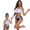 Family Matching Outfits Parent-Child Outfit Bikini Set Swimwear Padded Bathing Wear Brazilian Swimming Suit Summer High Waist Swimsuit 220914