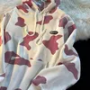 Herrtr￶jor 2022 Herrarna Fall Loose Wild Cow Pattern Print Hooded Pullover Sweatshirt