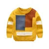 Suéter de camiseta de pullover Kids Baby Girl Girl Triângulo Geométrico Rectangle Match Style Boy Boy Roupe