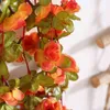 Sztuczne kwiaty kwiatowe sztuczne kwiaty róży winorośl jesienna piwonia fałszywa jedwabny kwiat wieńca ślub dom ogrodowy rośliny świąteczne Arch rzemiosło J220906