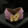 Bracelet en alliage PU pour hommes et femmes, boucle rotative à Double cercle, décontracté, à la mode, fourniture de Bracelet d'amour avec boîte, vente 2022