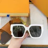 Gafas de sol de diseñador de lujo Moda de marco grande cuadrado Gafas de sol de gafas de sol de gran tamaño