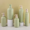 200 ml260 ml300 ml400 ml500 ml groene lotion fles make -up badkamer vloeistof shampoo pomp flessen reisdispenser container voor zeep douchegel