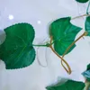 Faux Floral Greenery 5Pcs Artificial Plants Plant 36Pcs Leaf Artificial Flower Silk Grape Leaf Hanging Slingers Faux Vine Wedding Decoration For Home J220906