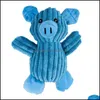 Juguetes para perros Masticables Juguetes para perros de peluche Squeaky Pig Frog Cachorro Masticar Juguete Interactivo Gato Sonido para mascotas para perros pequeños y medianos Entrega de gotas 2021 Hom Dhdfi