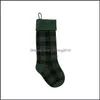 Décorations De Noël Bas De Noël En Tricot Buffalo Vérifier Bas Chaussettes De Noël À Carreaux Bonbons Sac Cadeau Décorations D'intérieur Drop Deliver Dhoo5