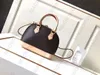 デザイナーシェルバッグAlma BB Luxury Handbag Fashion Satchel Leather Messenger Bagダブ​​ルジップクロージャーパドロック