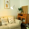 Stehlampen Nordic Eisen Holz Für Wohnzimmer Moderne Led-Licht Vertikale Stehende Lichter Schlafzimmer Büro Stand Leuchten