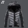 Mens Down Parkas Winter Jacket Men Fur Fur Cllar Grube ciepłe bawełniane marce Man Patchwork Parka and Coats Windbreaker Parkas Mężczyzna M5xl 220914