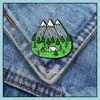 Pins Brooches Customized Camera Mountain Forest Hard Enamel Pins Women Jewelry Accessories Cam Keepsake Badge Bk Woods Brooch 1076 D Dhw4K