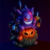 装飾的なオブジェクトの置物ハロウィーンガーデン装飾Gengar Pumpkin Resin Crafts Statue Yard Ornament 220914