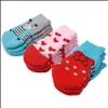 Abbigliamento per cani Cute Puppy Dog Shoes Calzini in maglia antiscivolo Cani di piccola taglia Cat Chihuahua Stivali Winter Indoor Wear Slip On Paw Protector 4Pcs / Se Dhn86