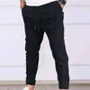 Pantalons pour hommes fabuleux Cargo hommes loisirs automne couleur unie cordon taille élastique pantalon mince pour un usage quotidien