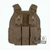 Kurtki myśliwskie SPC Talerz W stylu szybki kamizelka z Triple M4 M4 M16 Magazine Torebka EmersonGear Tactical Compact Coyote Brown