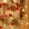 스트립 LED 크리스마스 조명 문자열 창조적 인 크리스마스 나무 장식 로맨틱 파티 구리 와이어 조명 장식 홈 바 엘 i88