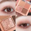 ￖgonskugga insugande 4Colors Eyeshadow Pallete Glitter Pigments Shine Makeup