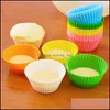 Kakverktyg 7cm muffin t￥rta m￶gel hj￤rtstj￤rna blomma runda form cupcake cup v￤rme resistent nonstick silt tv￥l mod ￥teranv￤ndbart bakverktyg dhkmq