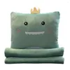 Kudde Cartoon Body Stora soffor Dual-Purpose Nap Quilt Office Decorative Cover Boho Chic S Pouf Furry