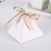 Emballage cadeau 25/50pcs Triangle marbrure chocolat boîte à bonbons boîte à cadeaux bébé douche emballage anniversaire fête de noël faveur mariage décoration 220913