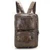 Evening Bags Leather Men's Bag Briefcase Portable Shoulder Messenger Crossbody Pack Durable Waterproof Satchel