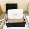 Evening Bags Summer Straw Bag Messenger Cross Body Bags Shoulder Handbag Woven Splicing Beath Travel Clutch Purse Cell Phone Pocket Wallet