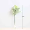フェイクフローラルグリーンリー33 cm人工緑の葉の植物シルクセネシオシナリアルームテーブル装飾ダストティミラーデグリホテルフェイクフラワーA8337 J220906